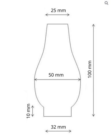 Peerglas 32 mm / 100 mm
