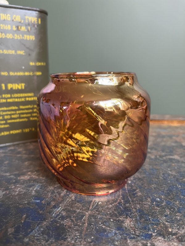Feuerhand 276-vervangglas kaneelkleur gedraaid Kaneelrood gedraaid reserve glas voor Feuerhand Stormlamp 275/276