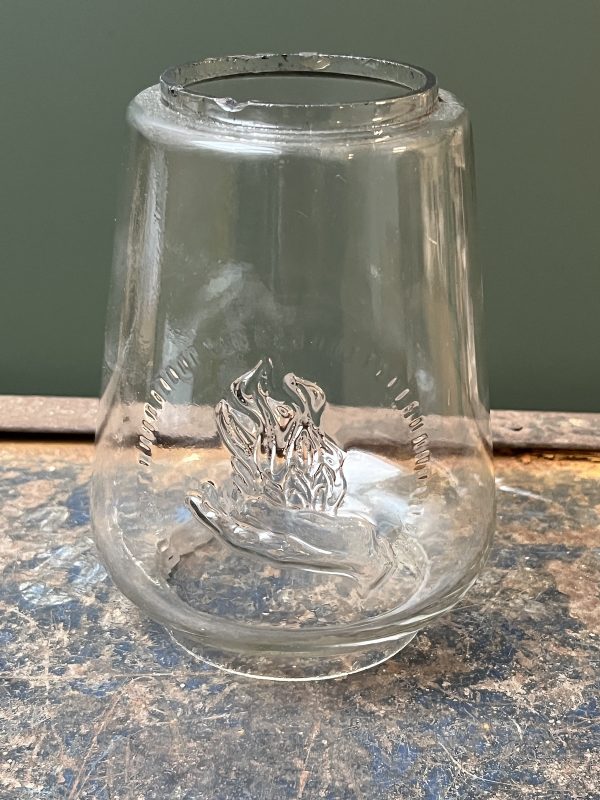 Stormlamp vervangglas voor o.a. Feuerhand 201 met logo