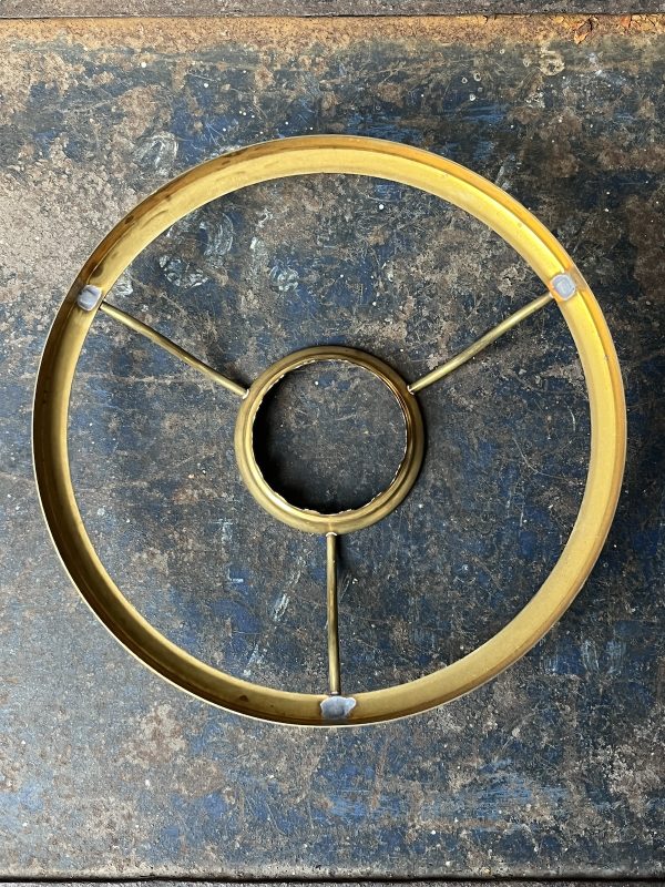 Kapdrager messing 15 cm op 10 ligne